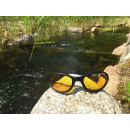 Fish-Spotter von Eyelevel | Anglerbrille aus sehr leichtem Kunststoff - Polbrille mit UV400 Schutz (UV A/B) | entspiegelt Wasserflächen | bruchsichere Kunststoffgläser gelb