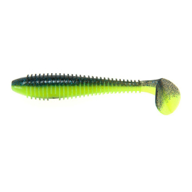 Keitech Fat Swing Impact 3.8" Chartreuse Thunder