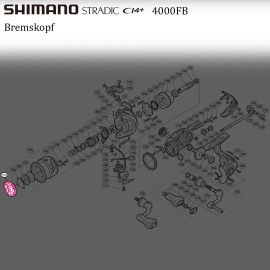 RD17810 drag knob Shimano Stradic CI4+ 4000FB