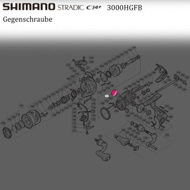 RD17052 Kurbel-Gegenschraube Shimano Stradic CI4+ 3000HGFB