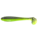 Keitech Fat Swing Impact 3.8" Purple Chartreuse