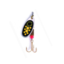Mepps Spinner Black Fury silver/ yellow dots 3