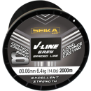 FTM Seika V-Line 8 Braid 2000m spool grey (0,08 mm / 7,7 kg)