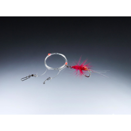 Balzer Sliding-Pilksystem mit No Knot Verbinder Dorsch Fly Rig Pink Haken: 1/0 Länge: 120 cm