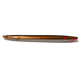 Savage Gear Line Thru Sandaal Durchlaufblinker 15 g Brown Copper Red Dots