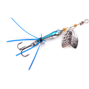 Spro Larva Mayfly Micro Spinner Chrome Blue