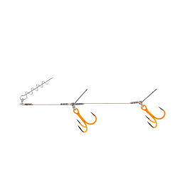 Balzer Shirasu System Shallow Rig orange 1 x 7 coated 15 kg 9cm