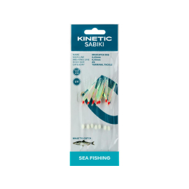 Kinetic Sabiki MaxCatch #6 Glow Fishskin/Mix Heringsvorfach Heringssystem