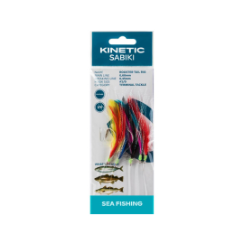 Kinetic Sabiki Rooster Tail #2/0 Multi Color mackerel cod whiting system
