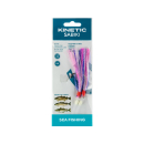 Kinetic Sabiki Flasher UV #7/0 Purple/Pink/ Silver Pollock cod Coalfish system