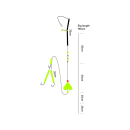 Kinetic Sabiki Halibut Glider #10/0-#5/0 Glow Heilbutt...
