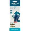 Kinetic Sabiki Disco #1/0 Blue/White Flash Makrelen Dorsch Vorfach Rig