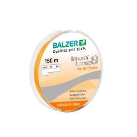 Balzer Iron Line 8 150 m Spule 0,12 mm/ 9,8 kg orange