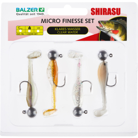 Balzer Shirasu Micro Bait Clear Water, with Squid Aroma, 3g Jighead hook size 4