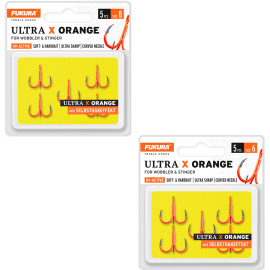 Lieblingsköder Drillinge Fukura Ultra X Orange