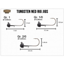 Camo Tackle Tungsten Ned Rig Jig Gr.1/0(3.5g)