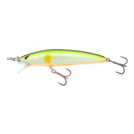 Nories Laydown Minnow Just Wakasagi (298) Lime Ayu/Orange Belly