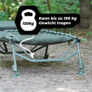 Spro Strategy High Flat Bedchair - Bis zu 150 kg Tragkraft - Pro Comfort Karpfenliege und Camping Liege Bedchair