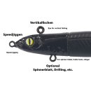 Balzer Valhall Rainer Korn Bullet Eel Schaufelschwanz 40g Natural Crab UV