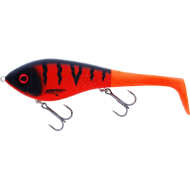 Westin Swim Tail Hybrid 12cm 62g Suspending 1 Body 2 Tails Fire