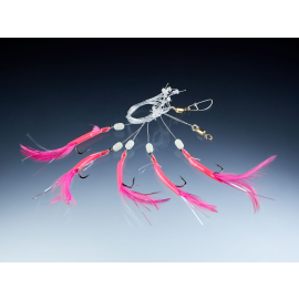 Balzer 71° north Mackerel-/Whiting Rig, pink, with 5 hook 4/0