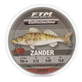 FTM Target fish: Braided line for zander, brown, 150 m